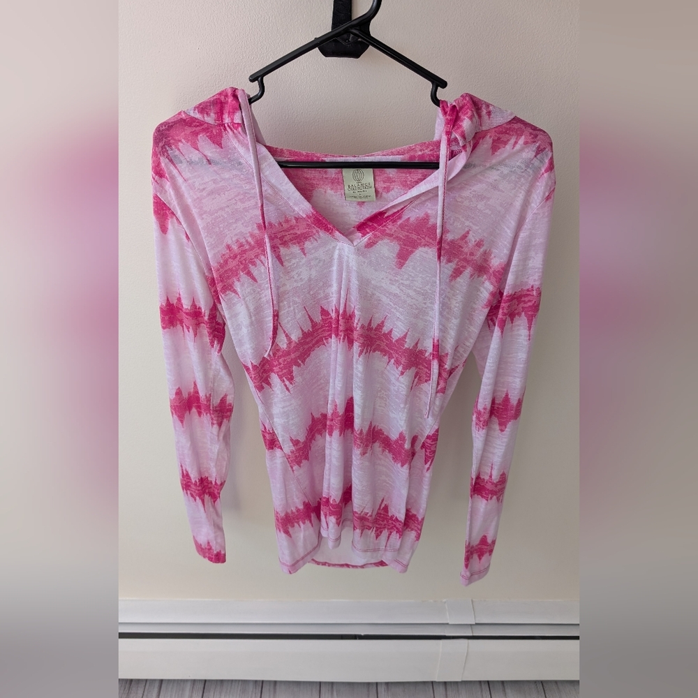 balance collection 🩷 pink tie dye lightweight sheer coverup. Size large